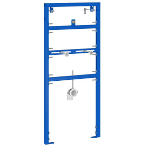 Accesorii Baie  Albastru Oțel 50 X 17.5 X 139 Cm Cadru Chiuvetă