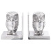 Suporturi Decorative Pentru Cărți  2 Buc Silver 7X9X11 Cm Aluminiu Bufniță