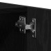 Cabinet De Baie  Negru Stejar 30X30X80 Cm Lemn Laminat
