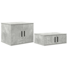 Cabița De Depozitare  Gri Beton 103X41X40 Cm Din Lemn Stratificat