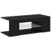Cabina Tv  Cu Lumini Led, Stejar Negru, 90X39X30 Cm, Lemn Prelucrat