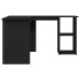 Birou  Negru Stejar 120X140X75 Cm Din Lemn