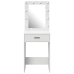 Birou De Toaletă Cu Sertar Alb 50 X 41 X 135 Cm Lemn Compozit