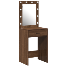 Birou De Toaletă Stejar Închis 50 X 41 X 135 Cm Lemn Compozit