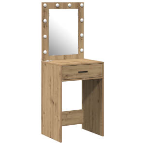 Birou De Toaletă Cu Sertar Stejar Artizanal 50 X 41 X 135 Cm
